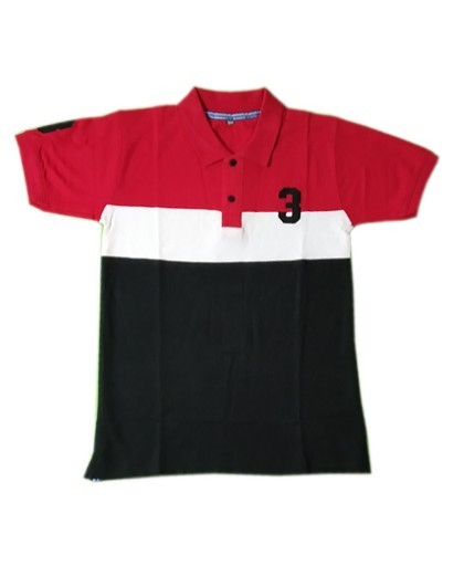 Men Polo Neck Multi Colour T-Shirt