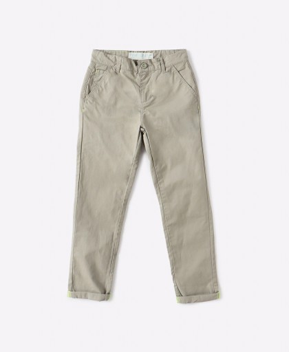 POINT COVE Flat-Front Chinos with Insert Pockets