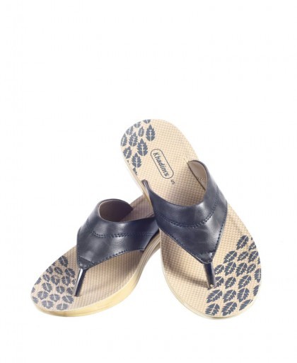 Khadims Women's Synthetic Upper V-straps Flat Chappals